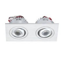  WLE602C32K-0-98 - WLE602C32K-0-98 -Rec Rect Directional Incl 2 LED + Driver, Clear lens / brushed aluminum