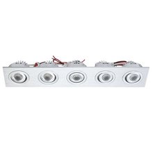  WLE605C32K-0-98 - WLE605C32K-0-98 - Rec Rect Directional Incl 5 LED + Driver, Clear lens / brushed aluminum