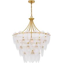  QP6766GFL - Lilestone 7-Light Gold Leaf Pendant