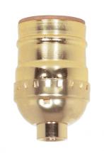  80/1010 - Short Keyless Socket; 1/8 IPS; Aluminum; Brite Gilt Finish; 660W; 250V; 500 Master