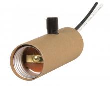  80/1167 - Full Range Socket Dimmer Medium Base Candle Socket w/Paper Liner 150W Full Range w/Removable Black