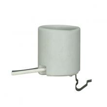  80/1221 - Keyless Porcelain Socket w/Snap-in Clip