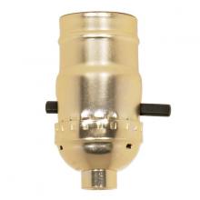  80/1348 - On-Off Push Thru Socket; 1/8 IPS; Aluminum; Brite Gilt Finish; 660W; 250V; Push-In Terminal