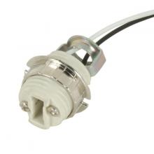  80/1590 - Threaded G-9 Porcelain Socket; 72" Leads; With Ring; UL 10362 Leads; 1/8 IP Hickey Inside