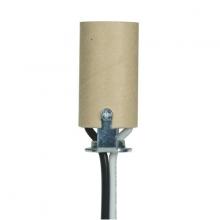  80/1653 - Candelabra Socket With Leads; 1-3/4" Height; 3/4" Diameter; 24" #18 UL 1015 B/W Leads