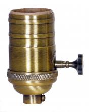  80/2209 - 3 Way Socket; Antique Cast Brass; With Set Screw