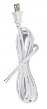  90/100 - 8 Foot 18/2 SPT-2 105C Cord Set; White Finish; 36" Hank; 200 Carton; Molded Polarized Plug;