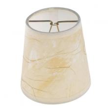  90/1275 - Clip On Shade; Beige Parchment Round; 3" Top; 4" Bottom; 4" Side