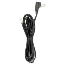  90/2321 - 8 Foot 18/2 SPT-2 105C Flat Plug Cord Set; Black Finish; 36" Hank; 200 Carton; Molded Plug;