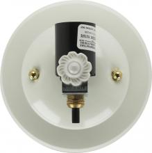  90/246 - 1-Light U-Channel Glass Holder With Bottom Turn Knob Switch For Use With 7" U-Bend Glass;