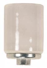  90/429 - Keyless Porcelain Mogul Socket With Metal 1/4 IP Cap; Glazed; 1500W; 600V