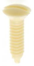  90/539 - Plastic Switchplate Screw; 6/32; Ivory Plastic; 1/2" Length