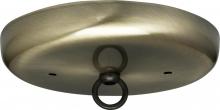  90/892 - Contemporary Canopy Kit; Antique Brass Finish; 5" Diameter; 7/16" Center Hole; 2-8/32 Bar