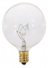  S3771 - 60 Watt G16 1/2 Incandescent; Clear; 1500 Average rated hours; 672 Lumens; Candelabra base; 120