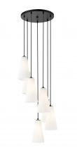  3043P7-7R-MB - 7 Light Chandelier