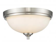  435F2-BN - 2 Light Flush Mount