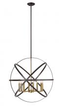  463-30HBRZ-OBR - 8 Light Chandelier