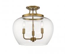  473SF-OBR - 3 Light Semi Flush Mount