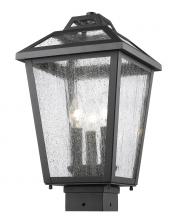  539PHMS-BK - 3 Light Outdoor Post Mount Fixture