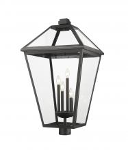 Z-Lite 579PHXLXR-BK - 4 Light Outdoor Post Mount Fixture