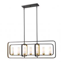  6000-7L-BZGD - 7 Light Linear Chandelier