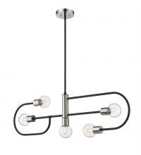  621-5L-MB-PN - 5 Light Linear Chandelier