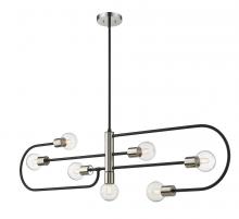  621-7L-MB-PN - 7 Light Linear Chandelier