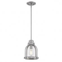  6117800 - Mini Pendant Brushed Nickel Finish Clear Glass