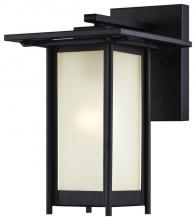 6203800 - Wall Fixture Textured Black Finish Frosted Glass