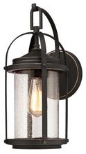  6339300 - Wall Fixture Oil Rubbed Bronze Finish with Highlights Clear Seeded Glass