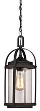  6339400 - Pendant Oil Rubbed Bronze Finish with Highlights Clear Seeded Glass