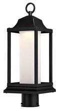  6347300 - LED Post-Top Fixture Textured Black Finish Frosted Glass