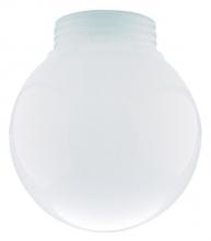  8145000 - White Glass Threaded Neck Globe