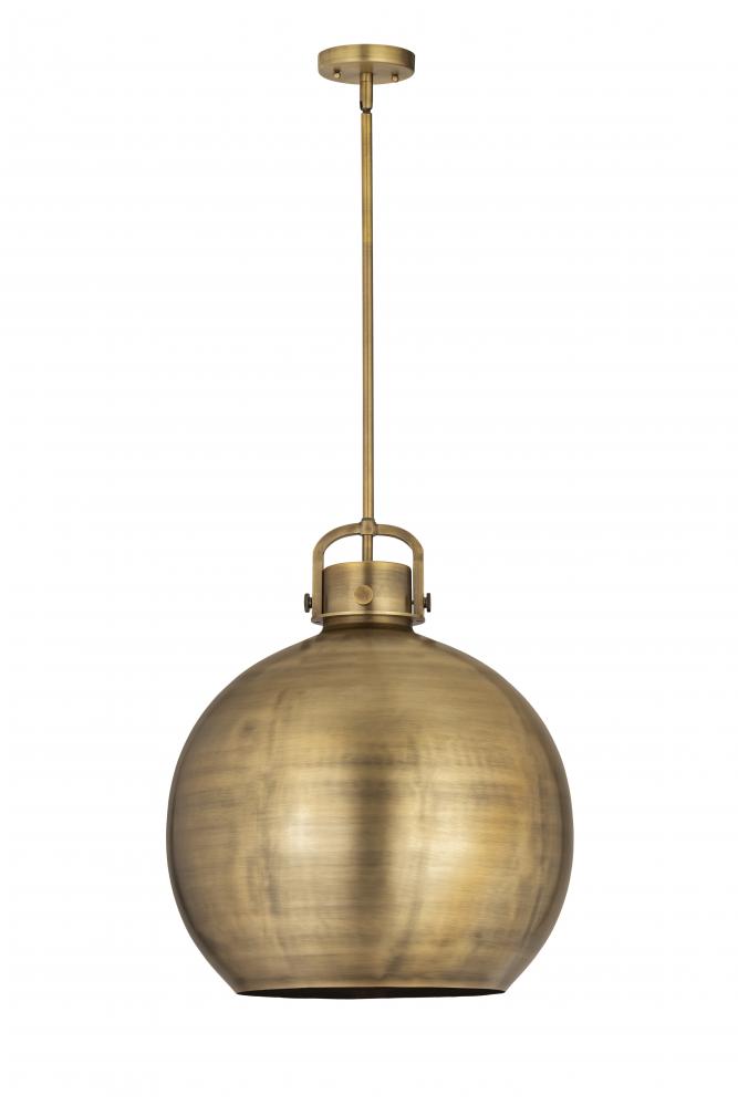 Newton Sphere - 1 Light - 18 inch - Brushed Brass - Pendant