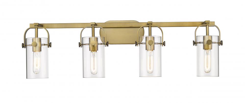 Pilaster - 4 Light - 35 inch - Polished Nickel - Bath Vanity Light