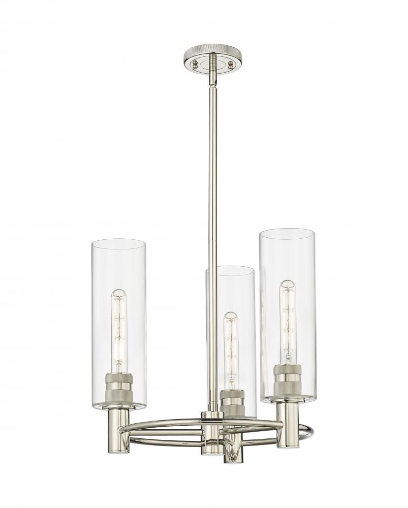 Crown Point - 3 Light - 18 inch - Polished Nickel - Pendant