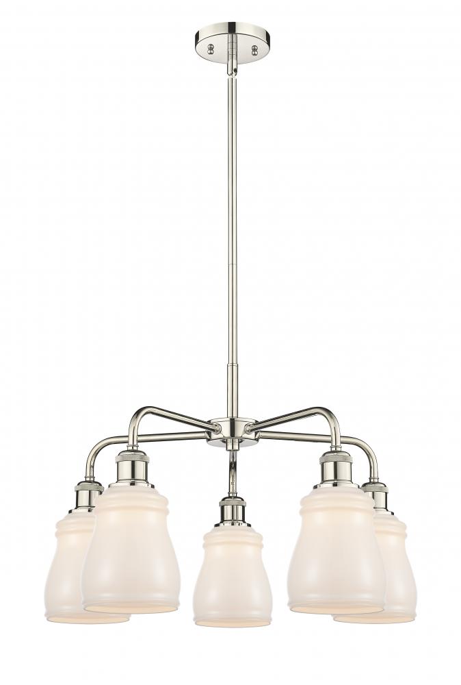 Ellery - 5 Light - 23 inch - Polished Nickel - Chandelier