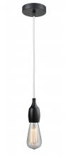  100BK-10W-3BK - Chelsea - 1 Light - 2 inch - Matte Black - Cord hung - Mini Pendant