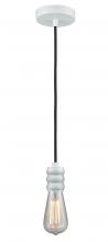  100W-10BK-5W - Gatsby - 1 Light - 2 inch - White - Cord hung - Mini Pendant