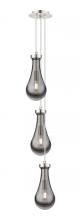  103-451-1P-PN-G451-5SM - Owego - 3 Light - 7 inch - Polished Nickel - Multi Pendant