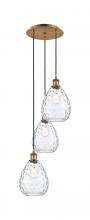  113B-3P-BB-G372 - Waverly - 3 Light - 15 inch - Brushed Brass - Cord Hung - Multi Pendant