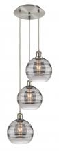 Innovations Lighting 113B-3P-SN-G556-8SM - Rochester - 3 Light - 15 inch - Brushed Satin Nickel - Cord hung - Multi Pendant