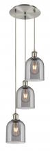  113B-3P-SN-G558-6SM - Bella - 3 Light - 12 inch - Brushed Satin Nickel - Cord hung - Multi Pendant