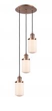  113F-3P-AC-G311 - Dover - 3 Light - 11 inch - Antique Copper - Cord hung - Multi Pendant