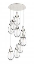  119-450-1P-PN-G450-6CL - Malone - 9 Light - 20 inch - Polished Nickel - Multi Pendant