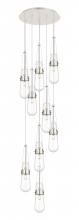  119-452-1P-PN-G452-4CL - Milan - 9 Light - 19 inch - Polished Nickel - Multi Pendant