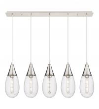  125-450-1P-PN-G450-6CL - Malone - 5 Light - 38 inch - Polished Nickel - Linear Pendant