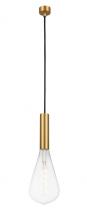  198-1P-SG-BB125LED - Edison - 1 Light - 5 inch - Satin Gold - Cord hung - Mini Pendant