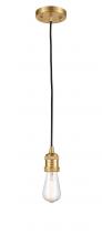  200C-SG - Bare Bulb - 1 Light - 3 inch - Satin Gold - Cord hung - Mini Pendant