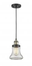  201C-BAB-G192 - Bellmont - 1 Light - 6 inch - Black Antique Brass - Cord hung - Mini Pendant